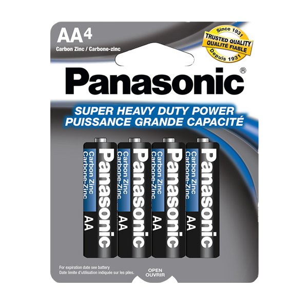 4pk Panasonic AA BATTERIES